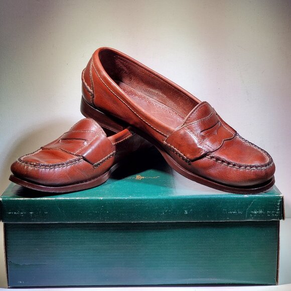 HUNT CLUB Other - VINTAGE ***RARE*** HUNT CLUB MENS  MEDIUM BROWN PENNY LOAFERS  MADE IN BRAZIL